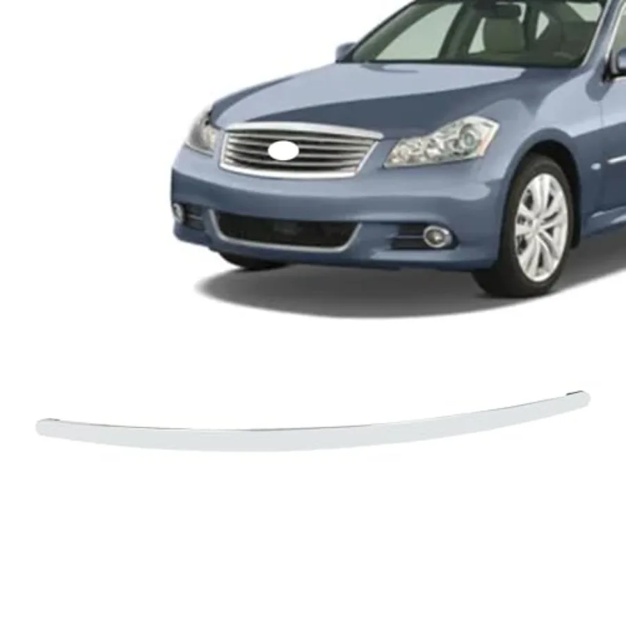 

Front Hood Top Molding Trim Compatible with Infiniti M35 M45 20062010 Hood Moulding Trim Chrome Replacement for 65834EJ80A Dura