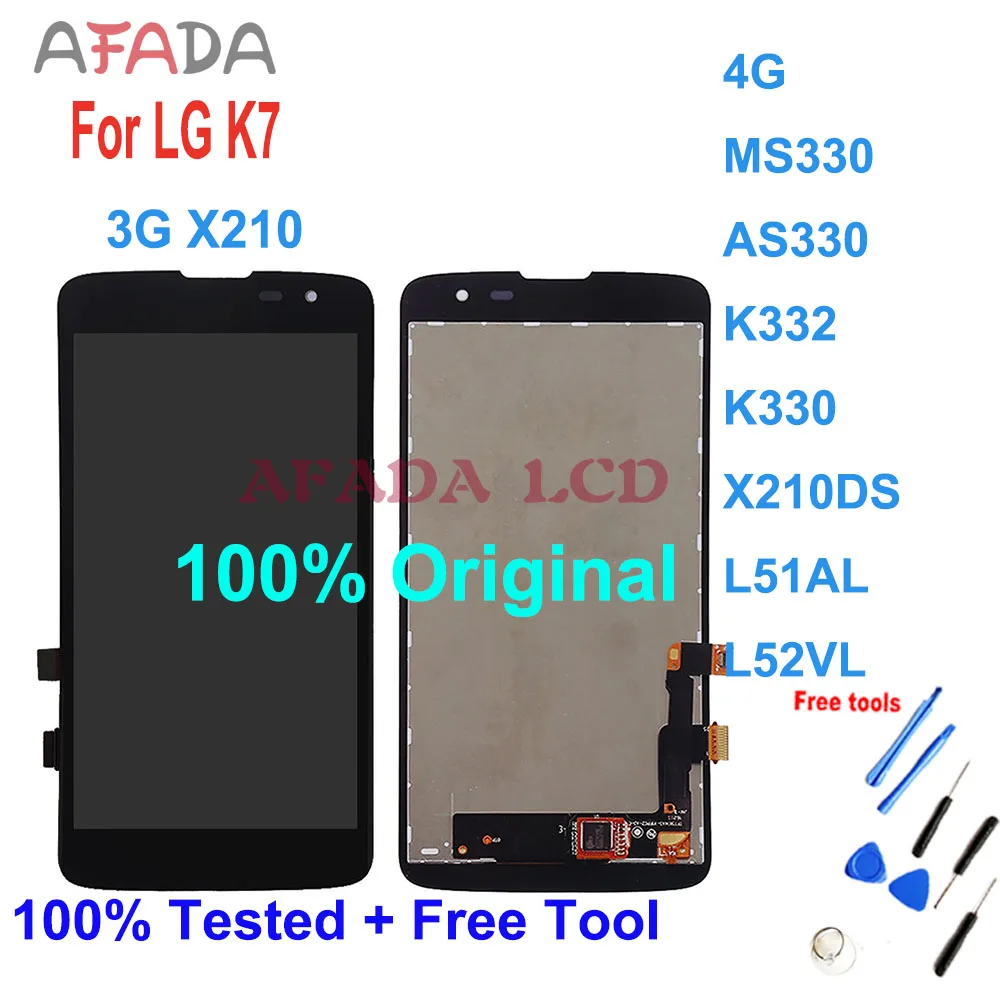 Ensemble écran tactile LCD, AAA +, pour LG K7 3G X210 LTE 4G MS330 AS330 K332 K330 X210DS L51AL L52VL