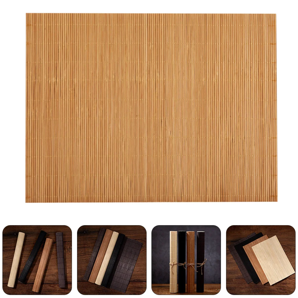 

Bamboo Slat Thin Lightweight Photography Backdrop Pad Tea Set Photographic Display Tool Home Use