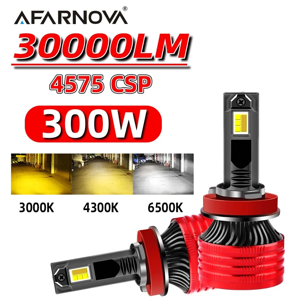 Afarnova High Power 800W 100000LM H4 H7 LED Headlights 6000K Headlamp H1 H3 H7 H11 9005 9006  9004 9007 Auto Lamp Bulb 12V