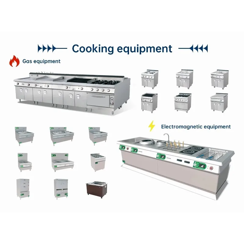 Steel  Kitchen Equipment & Spare Parts Modern Design 1 Year Warranty for Hotel Restaurant