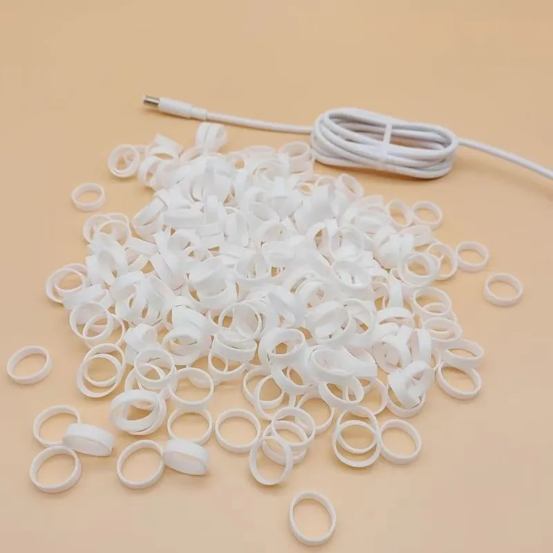 10/20pcData cable, silicone coil, headphone cable, high tension silicone micelle coil, environmentally friendly data cable strap