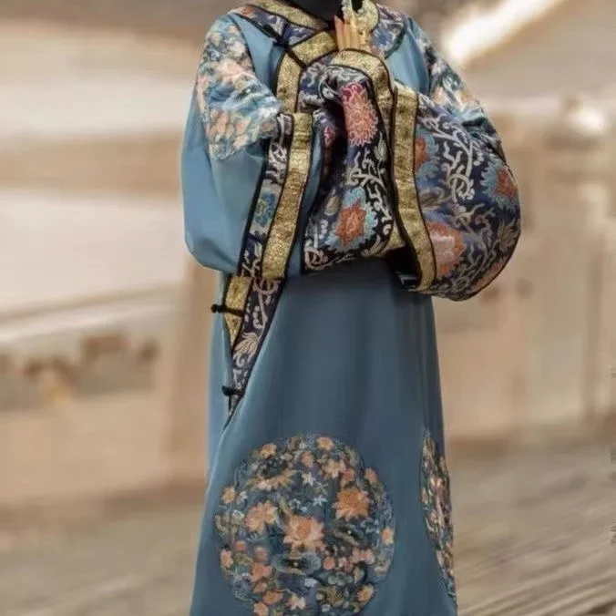 Palace Style Hanfu Dress Qing Dynasty Empress's JIFU Lucky Costume Vintage Ancient Emperor’s Daughter GEGE Cosplay Clothes Robe