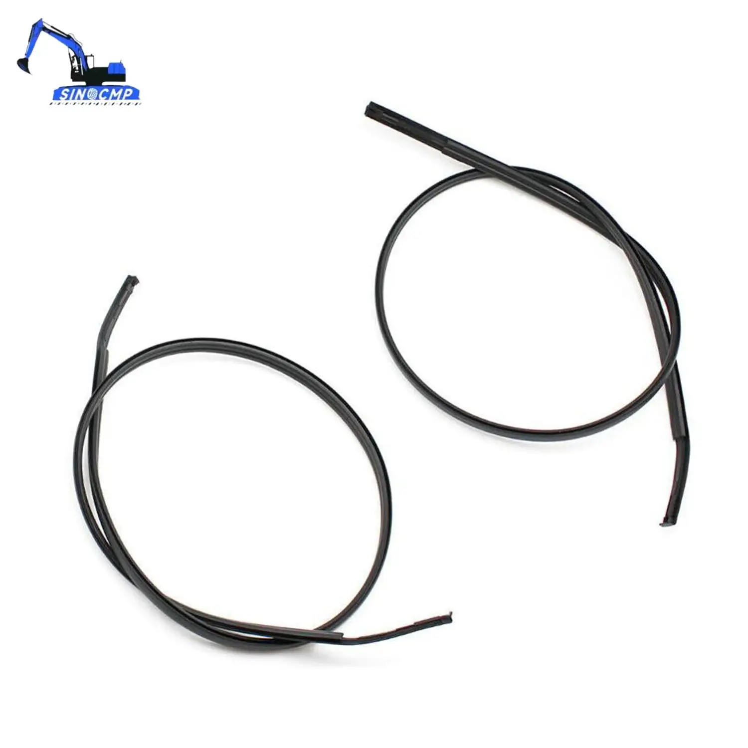 

Набор накладок на крышу левый + правый для Toyota Yaris Sedan 2007-2011, замена 75551-52160 75552-52140, черная резина