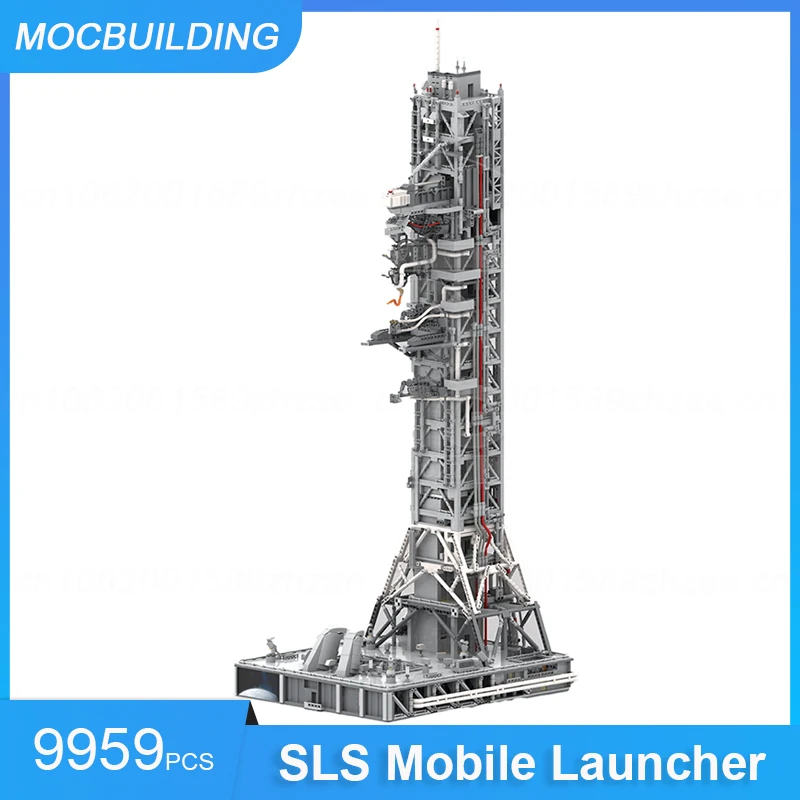 MOC Building Blocks SLS Mobile Launcher 1:110 Scale DIY Assemble Bricks Space Educational Creative Collection Toys Gifts 9959PCS