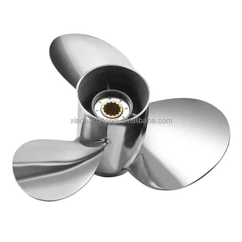 Little Dolphin Boat Accessories Outboard Propeller for Yacht Marine 316 Stainless Steel Silver Boat 3 Blades OEM Service 1 PC