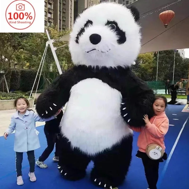 2M2.6M Inflatable Panda Clothing Polar Bear Rabbit Mascot  Cosplay Costumes Party Advertising Plush Furry Cartoon Doll Clothing