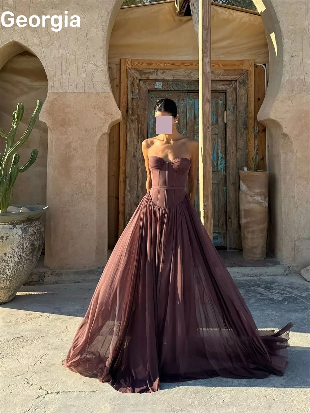 فساتين حفلات أنيقة للنساء مخصصة على شكل حرف A على شكل قلب بطول الأرض فساتين مناسبة رسمية كشكش بسحاب حتى فساتين رسمية