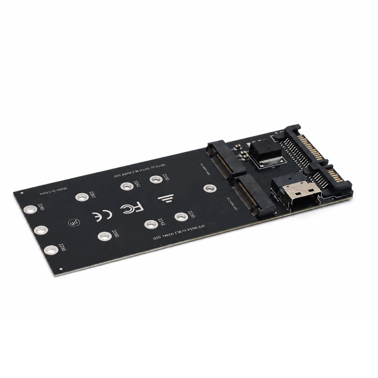 PCIe 4.0 3.0 M.2 NVMe SSD to SFF-8654 4i Adapter Board SlimSAS Storage Expansion Card for Server Workstation PC