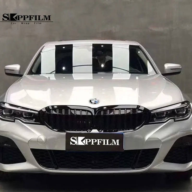 

Super Bright Metal Silver Vinyl Car Wrapping Film Body Color Modification Sticker