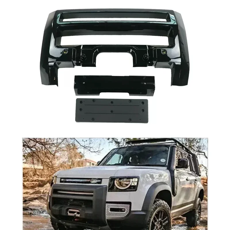 Exterior auto part gloss/matte black type A front bumper guard protection bar fit for Land Rover Defender 2020-2023