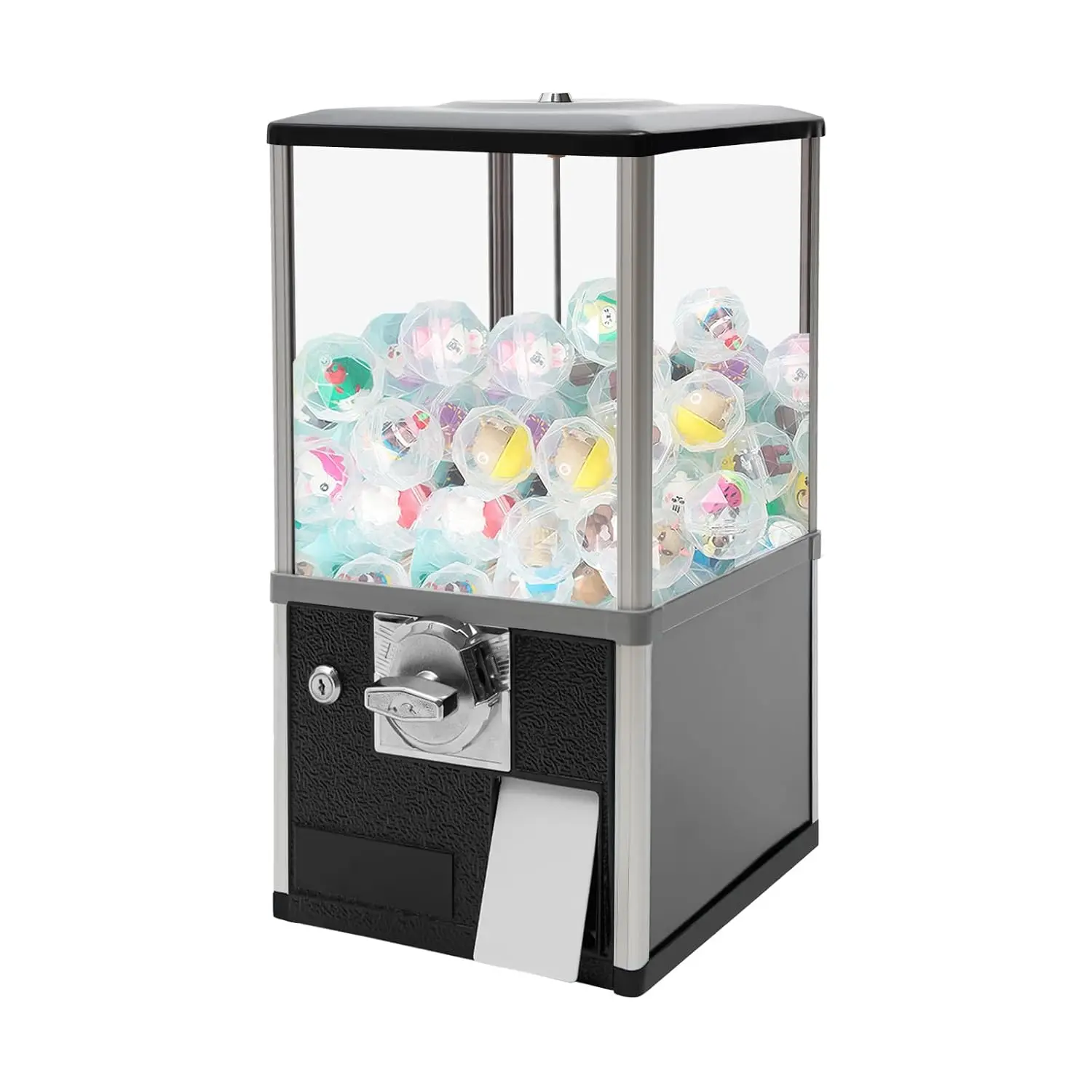 Commercial Vending Machines, 20.87Inch Height Candy Gumball Machine for 1.77-1.97in Gadgets, Portable Huge Load Capacity Gumball