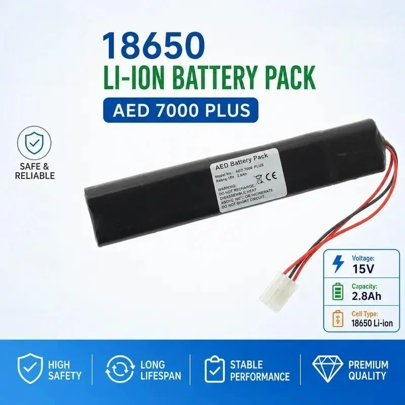 [NEW]  For Maibang AED 7000 Plus Meditech Defi 6 Battery CR123A 5X2