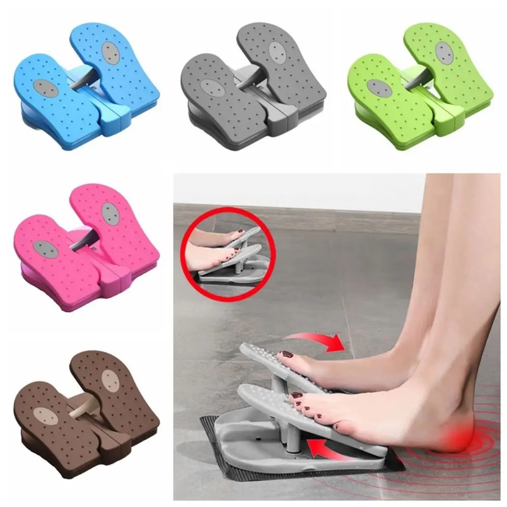 Non-Slip Mini Foot Pedal Treadmill Foldable Aerobic Pedal Calf Stretching Board Portable Lightweight Mini Stepper Trainer