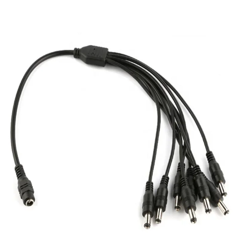DC 12V Power Cord Splitter Plug 1 DC Female To 4 8 Male Plug Adapter 8 way DC Extension Cable