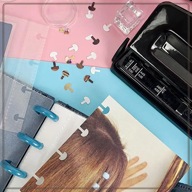 Reliable-4 Holes Mushroom Holes Puncher A4 A5 A6 A7 Loose Leaf Notebook Planner Journal Punch Tool Office Stationery Supplies,4