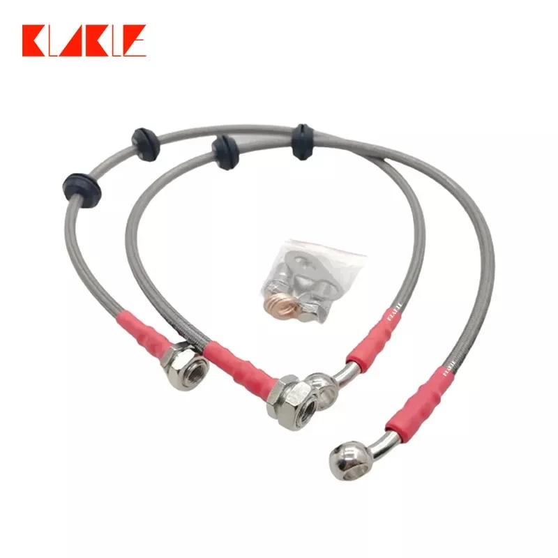 

KLAKLE Racing Car Accessories Brake Hoses Steel Brake Oil Tube Pipe Rear Brake System For Audi A3 2002