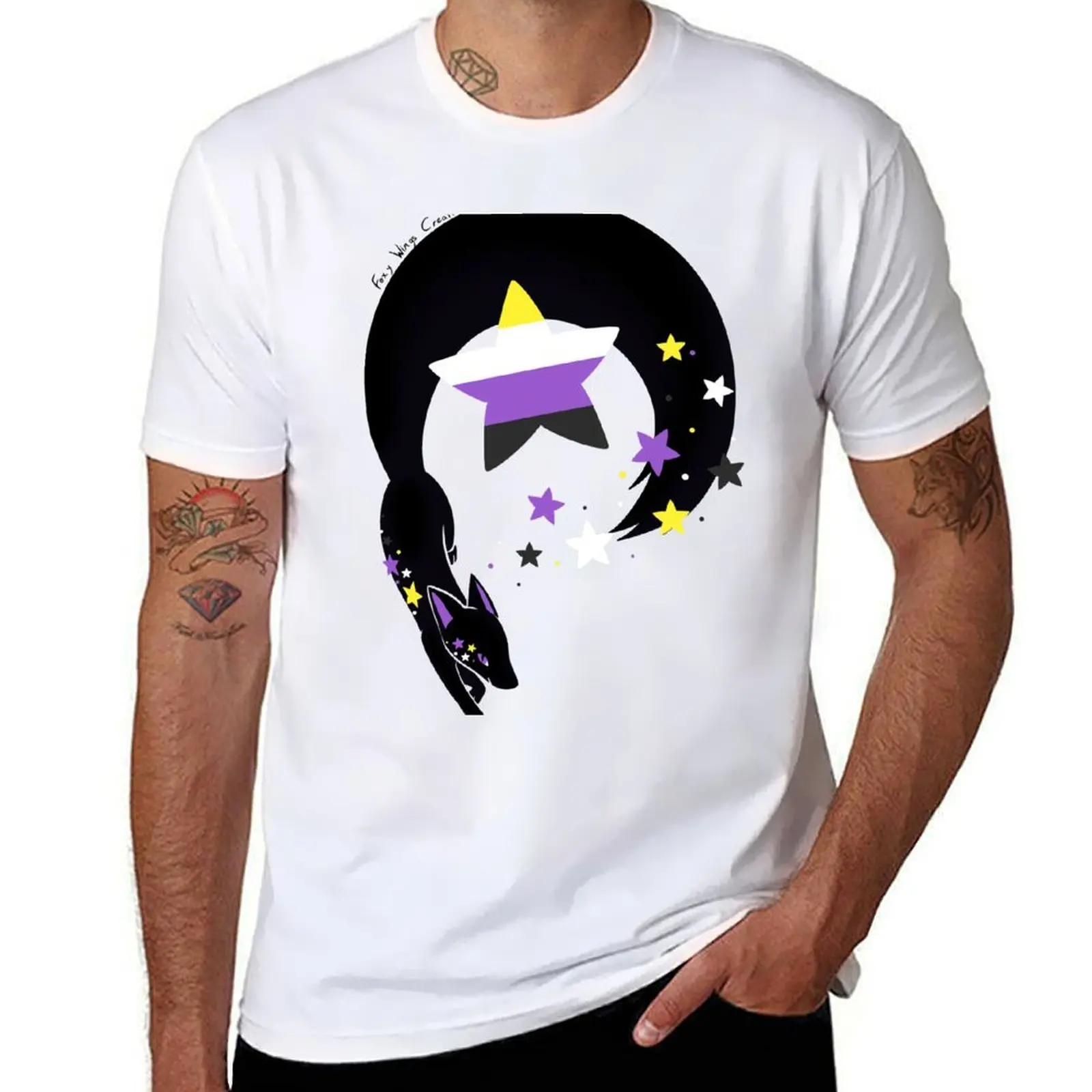 

Star Fox Nonbinary Pride T-Shirt t shirts with prints man tshirt T-Shirt