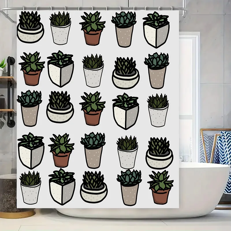 

Ботаническая садовая занавеска для душа, зелень, декоративная настенная живопись для ванной комнаты, ткань с 3D принтом, водостойкая ширма Shoji, конфиденциальность