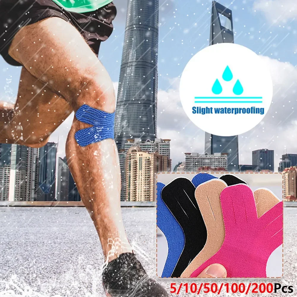 5/10/50/100/200Pcs X Form Kinesiology Sports Muscle Tape, Waterproof Pre-Cut Athletic Sticker, Strong Adhesion for Gym Fitness