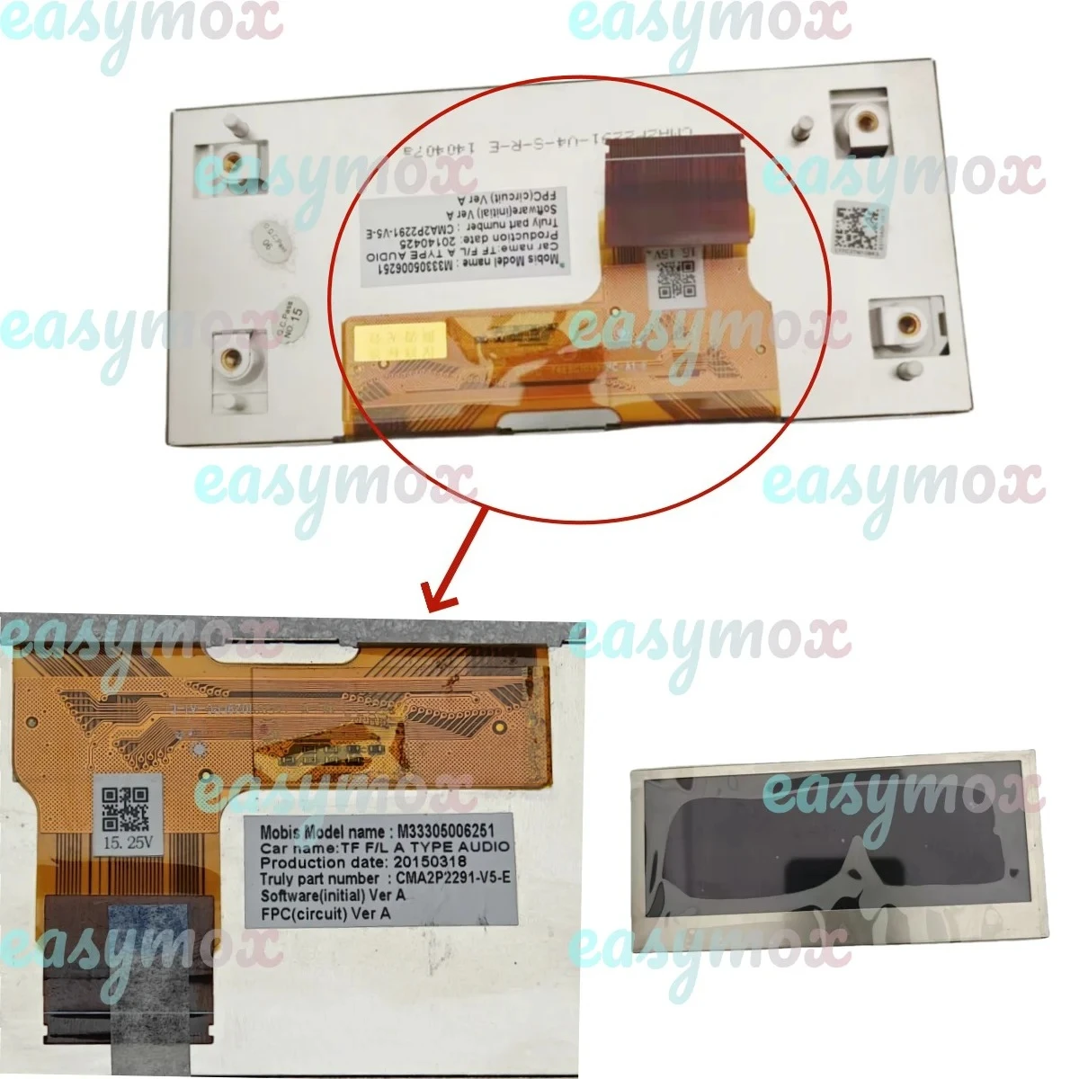 

CMA2P2291-V5-E CMA2P2291-V4 M33305006251 for Car Kia Radio Stereo Am Screen LCD Display 2014-2016