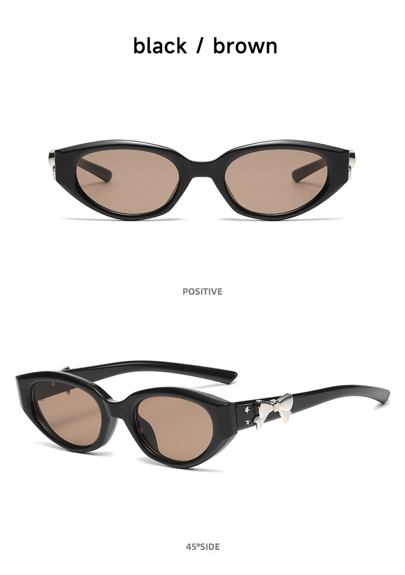 Mode Cat Eye Sonnenbrille Frauen Hohe Qualität UV400 Sonnenbrille Retro Brillen Bogen Verschönerung Oculos Marke Designer Sonnenbrille – Detail 10