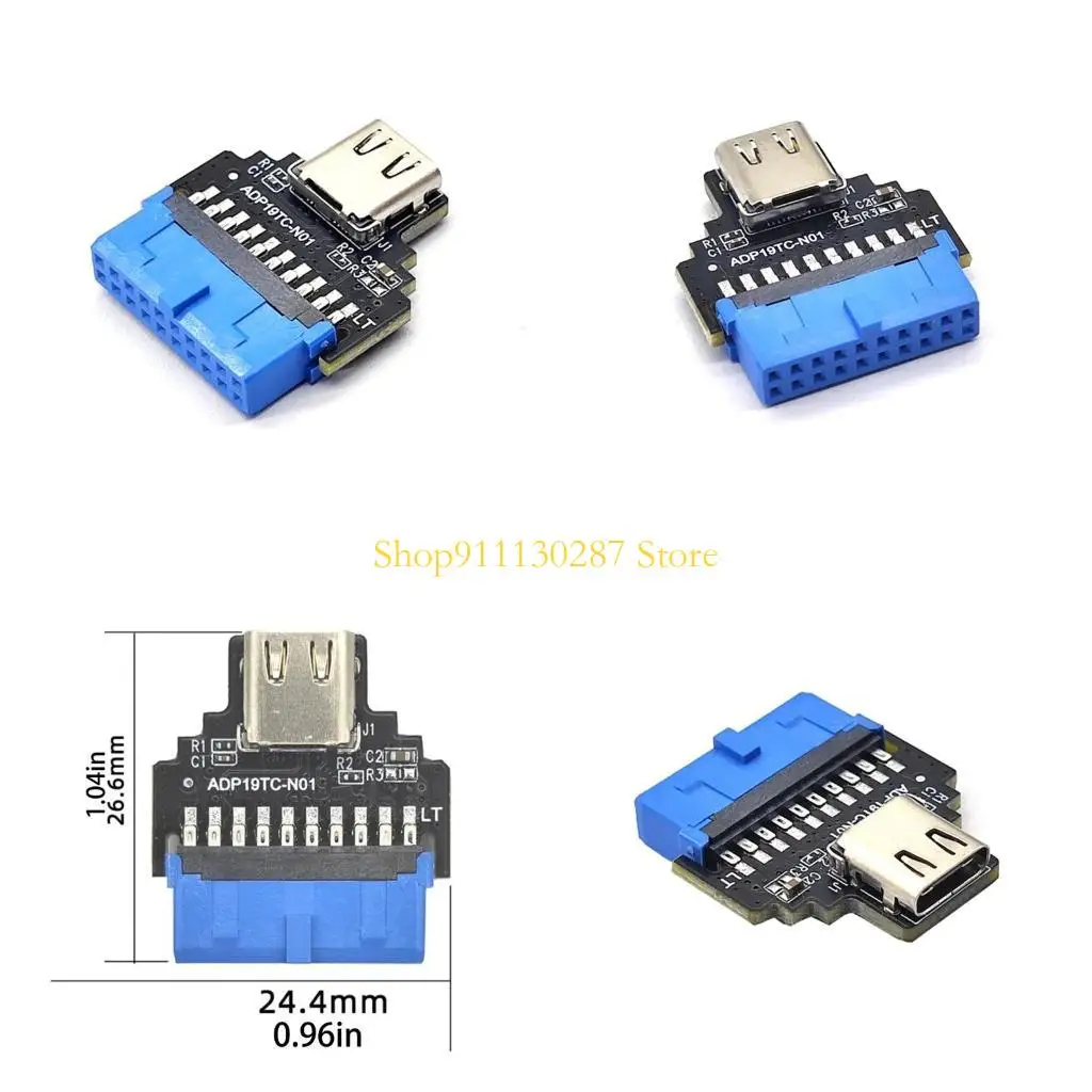 

J1HC 19pin to Type-C Adapter 19Pin to Type-C Support WINXP/WIN7/8/10/11/LINUX 19pin to Type-C Converter Replacements