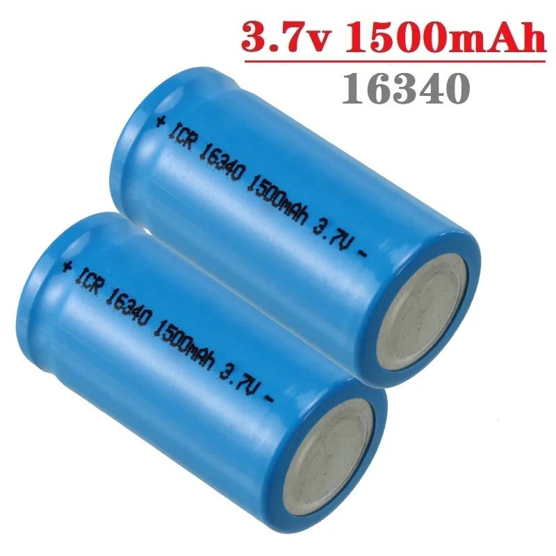 Akumulator 16340 CR123A 3.7V 1500mAh akumulatory litowo-jonowe do latarki LED ładowarka ścienna, podróżna do baterii 16340 CR123A