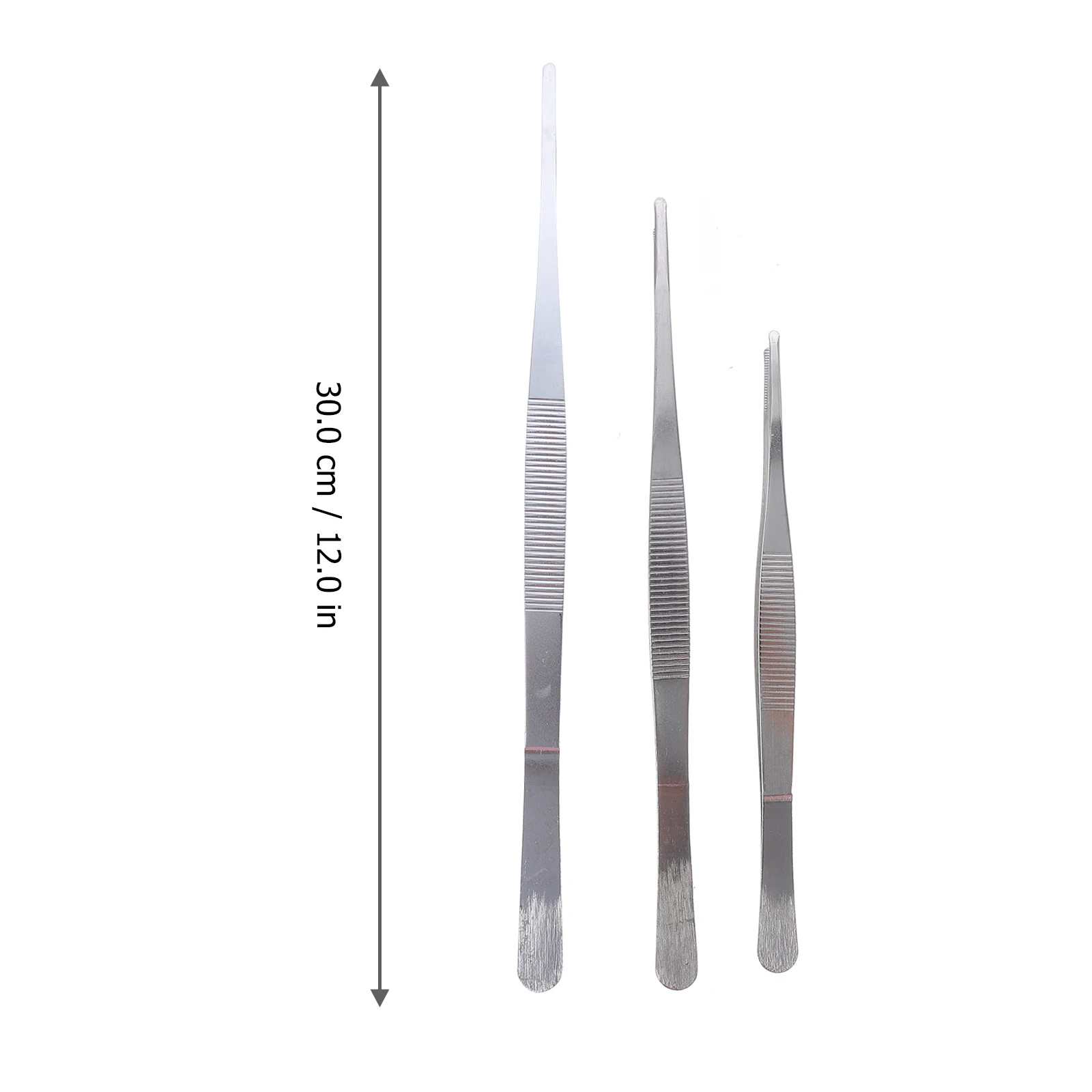 

3 Pcs Round Head Precision Tweezers Durable Non Magnetic Stainless Steel Craft Tool for Jewelry Lab Hobby Bead Making Ergonomic