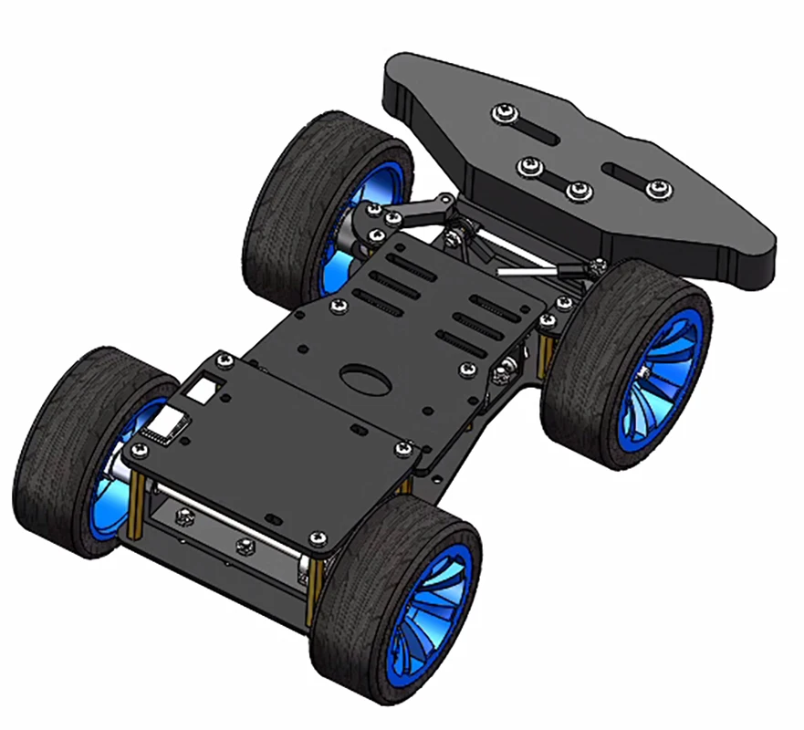 MG996R Servo Sterzo Ackerman Robot Auto Telaio Encoder Motore Differenziale Auto PER Arduino Robot Kit FAI DA TE per UNO Programmabile