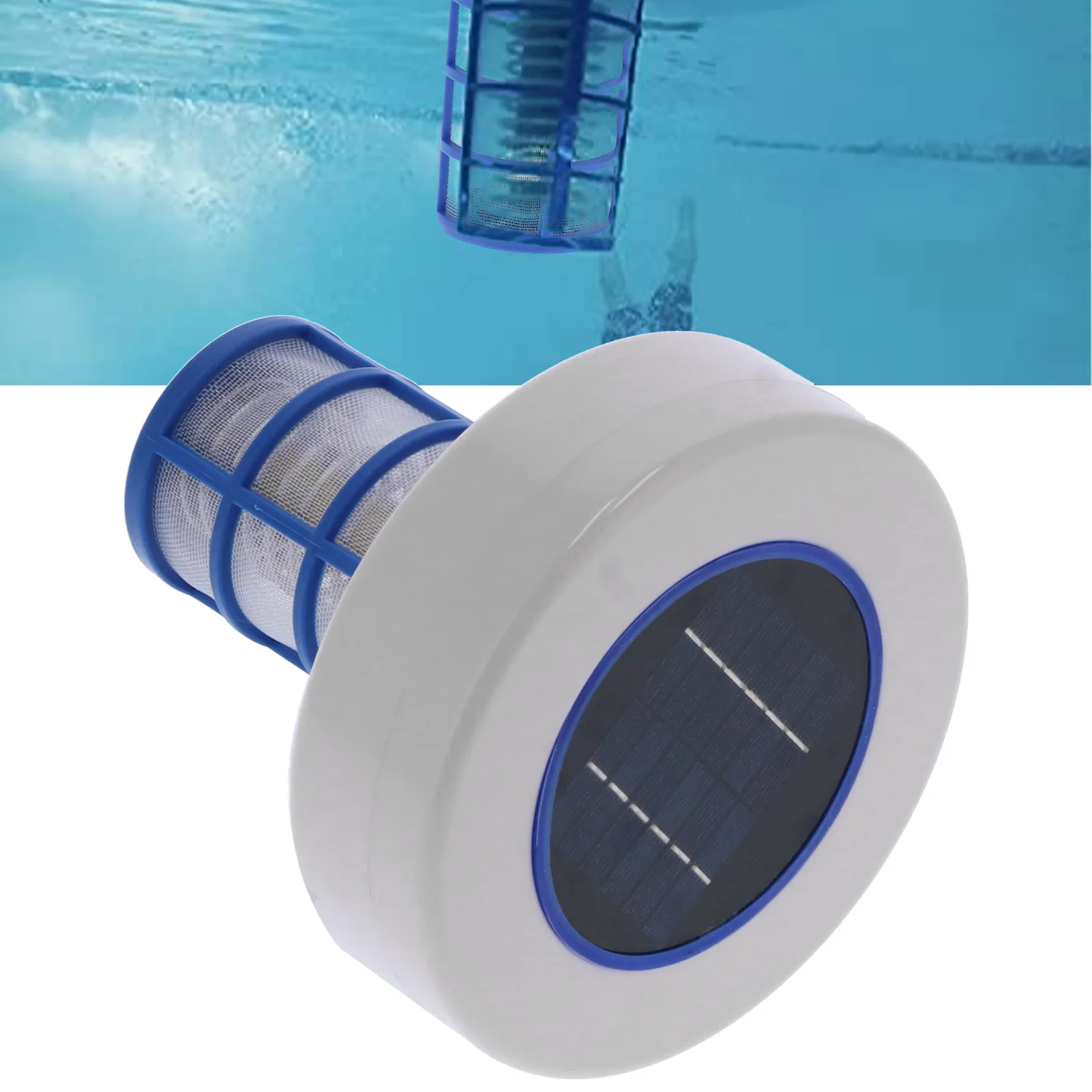 1pc Solar Powered Pool Ionizer Cleaner Silver Ion Swimming Pool SPA Fountain Cleaner Swim Cleaning Equipment pool skimmer