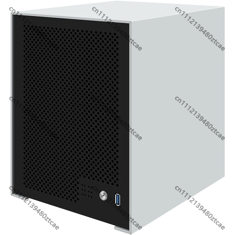 6 Bay Low Power ITX NAS Chassis Mini Storage Case Compatible N100 N150 N305 N355 CPU