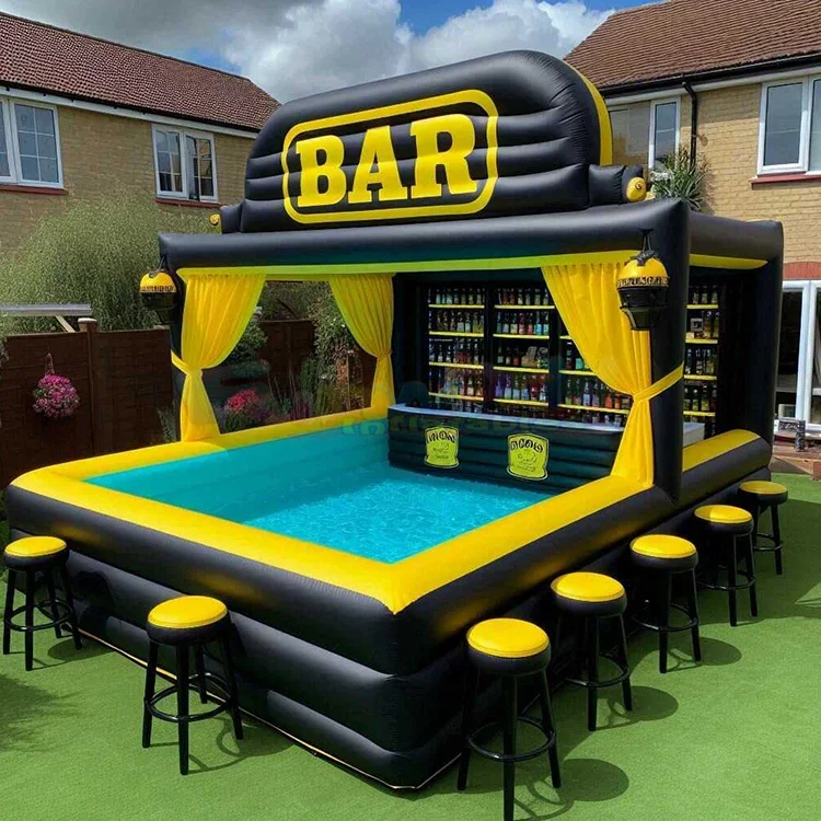 Inflatable Pool Bar PVC Floating Outdoor Garden Party Kids Swimming Plastic for Adults Indoor Friendly