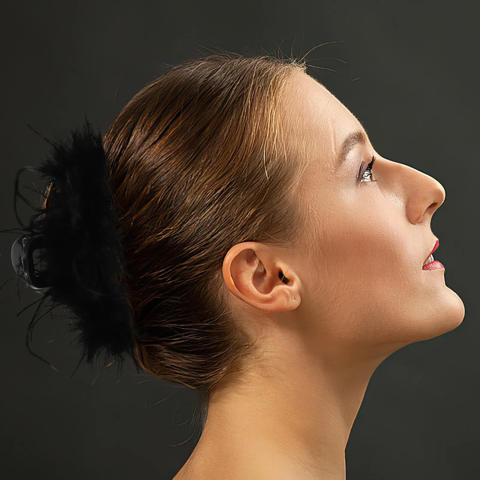 

Hair Claw Clip Women Large Stylish Comfortable Reusable Hair Styling Tool for Teens Banquets Engagements Stage