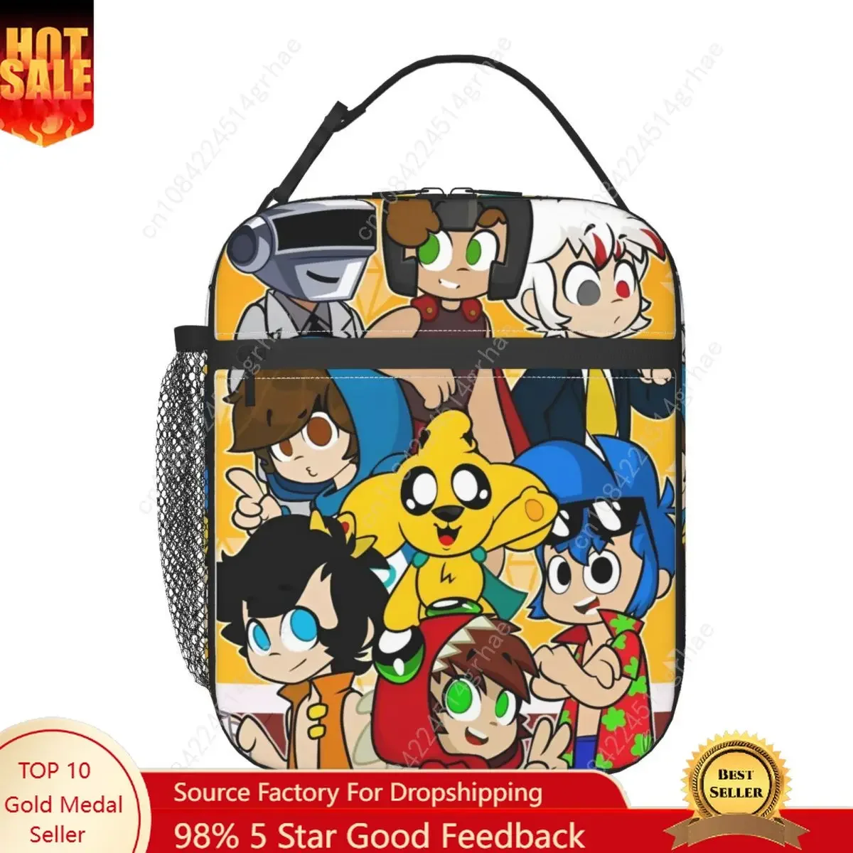 Mikecracked Mike Thermal Insulated Lunch Bags for Work Portable Food Bag Thermal Cooler Lunch Boxes