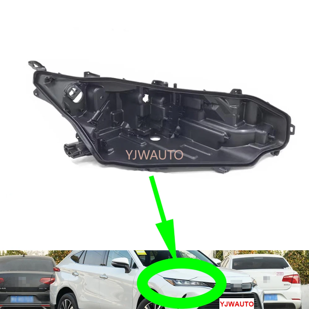 For Toyota Harrier Venza 2022~2023 Headlamp House Car Headlight Base Rear Base Replacement Auto Front Lamp Holder Back Support