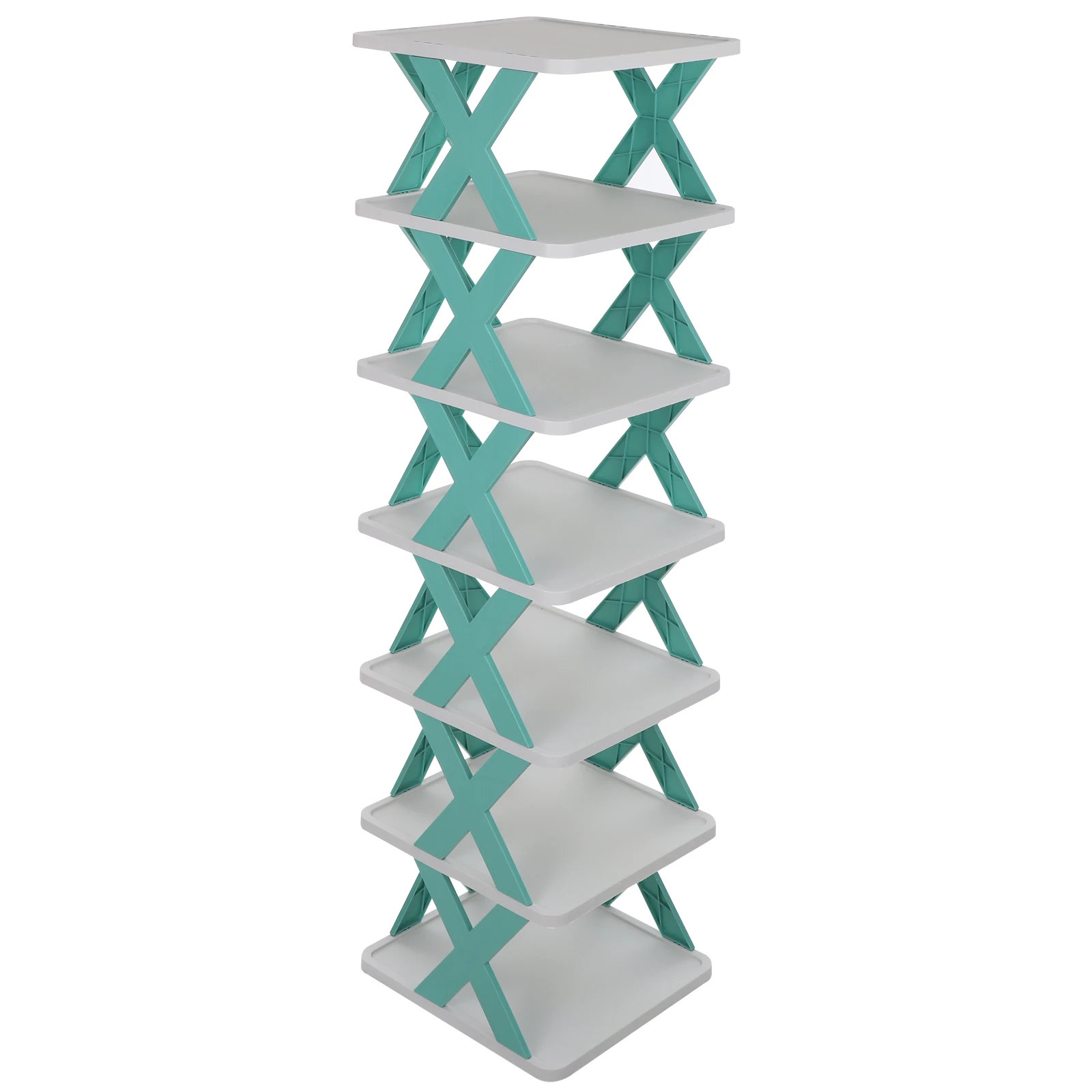 

Shoe Tall Narrow for Entryway Bedroom Foldable Organizer Stackable Small Shoe Storage Rack Home Space Saving Boot Hat Keys