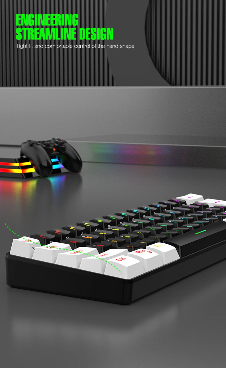 60% Compact Wired RGB Keyboard product photo