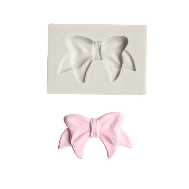 

3D Bow Knot Tie Silicone Mold Diy Fondant Chocolate Cake Decorating Baking Tools Handmade Soap Jewelry Gumpaste Clay Resin Mould