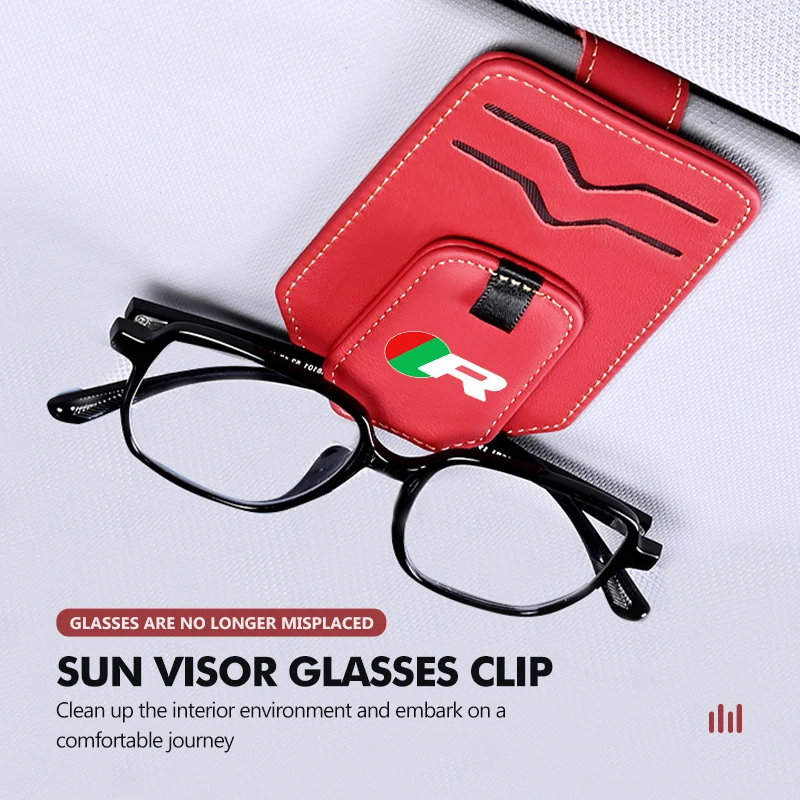 سيارة قناع المضادة للانزلاق نظارات بطاقة تذكرة حامل اكسسوارات السيارات ل جاكوار S-نوع F-نوع X-نوع F-Pace I-Pace E-Pace XJR XE