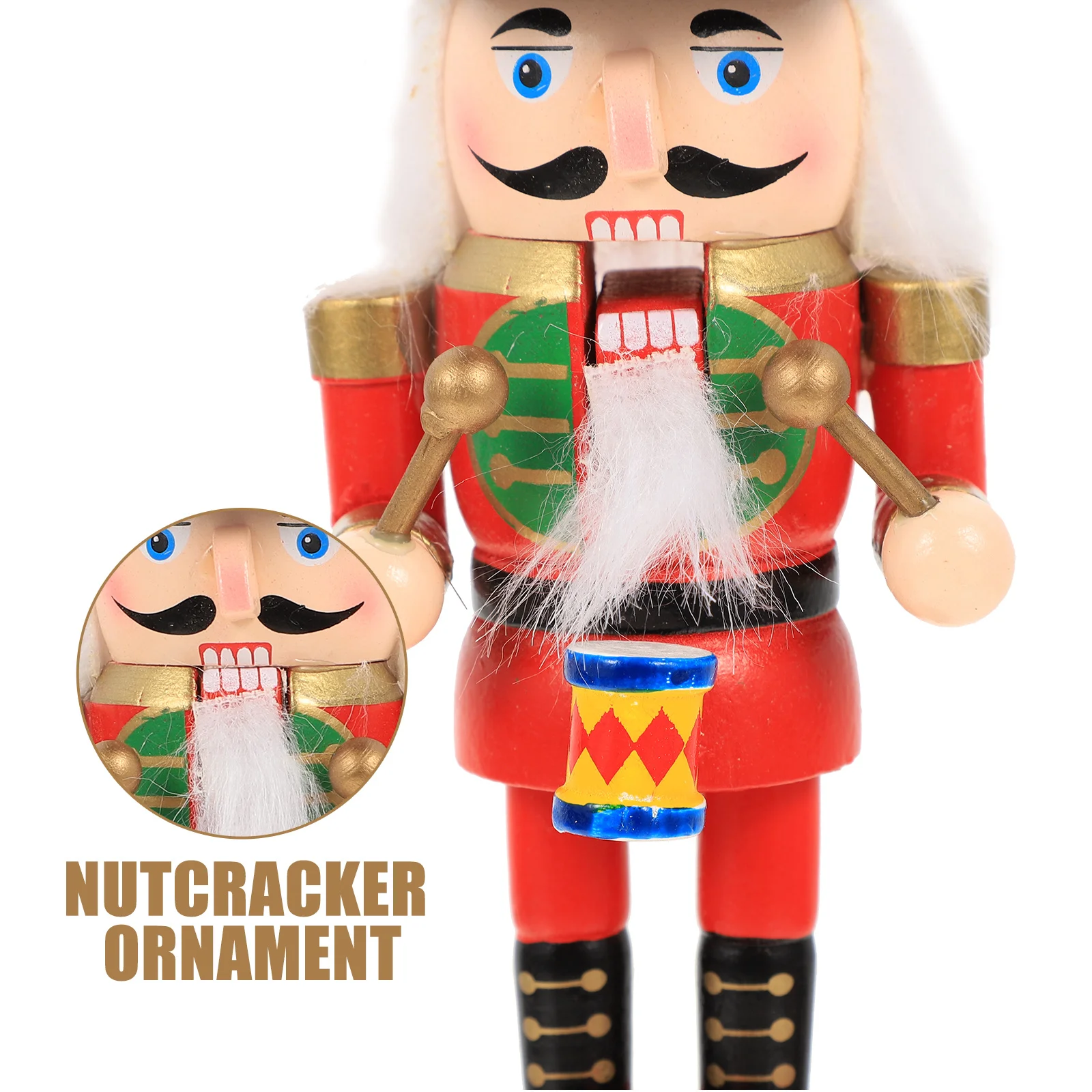 خشبية عيد الميلاد كسارة البندق زخرفة الحرفية عيد الميلاد تمثال تقليدي سطح المكتب ديكور عطلة الديكور خمر نافذة المنزل الطرف #6