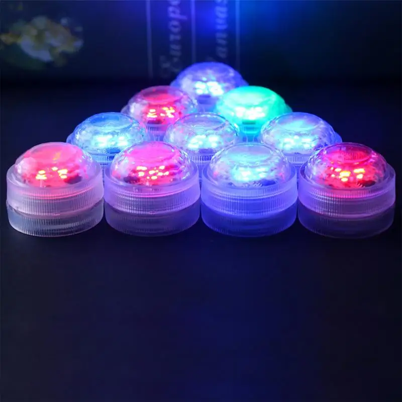 Small Submersible LED Light Waterproof Fountain Light Fish Bowl Small Lamps With Remote Control Battery Powered Color Changing