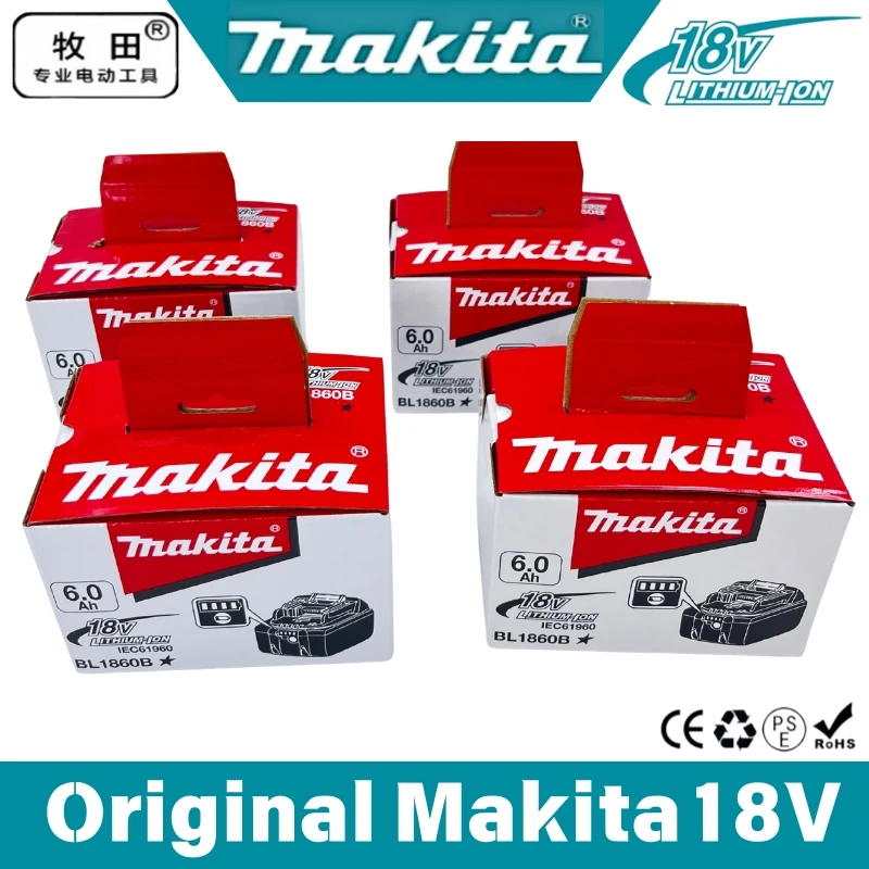 

Оригинальный литиевый аккумулятор Makita 18В 6Ач для замены батарей Makita BL1840, BL1830B, BL1850B, BL1850, BL1860, BL1815