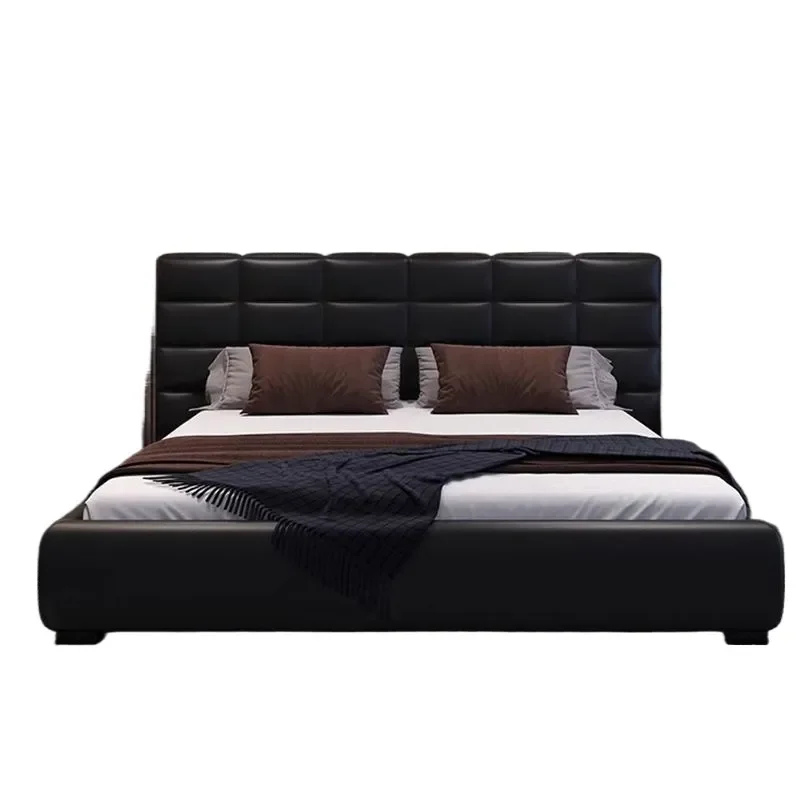 for Lawrence double bed 1.5m 1.8m queen size 2m 2.2m atmospheric master bedroom storage wedding bed
