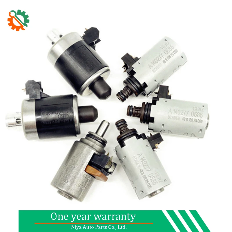 

722.6 5-Speed Automatic Transmission Solenoid Set 6 Pcs for 1994-05 Mercedes Benz C E S ML CL A1402770398