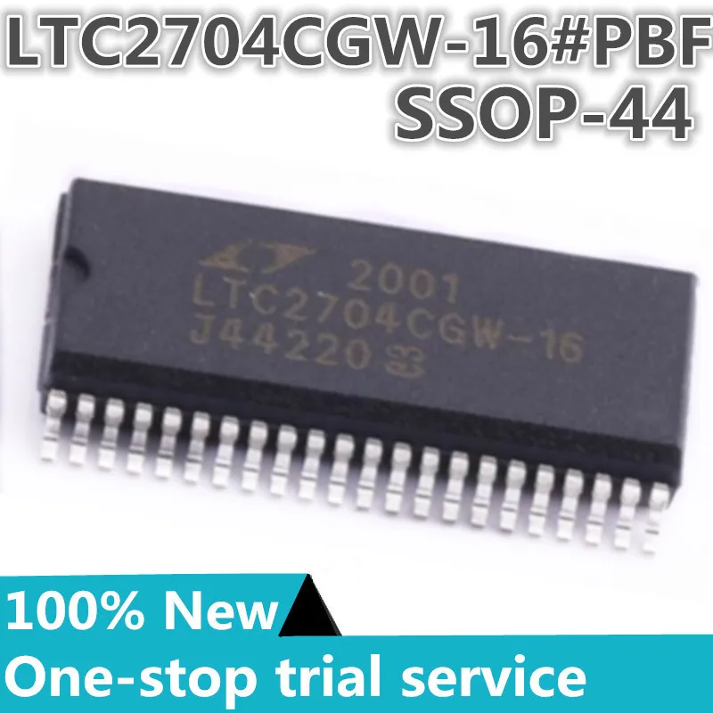 1pcs %New stock LTC2704CGW-16#PBF marking LTC2704CGW-16 SSOP-44 Digital-analog conversion chip DAC