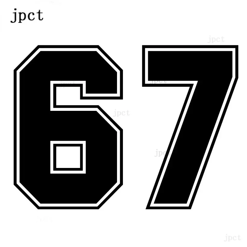 CMCT fun vinyl 67 truck bumper rear window reflective waterproof car decor cover scratch sticker