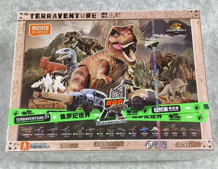 BLOKEES Jurassic World Terraventure TS 01 02 03 World Laboratory Tyrannosaurus Rex Bouwmodelsets Collectie Cadeaus