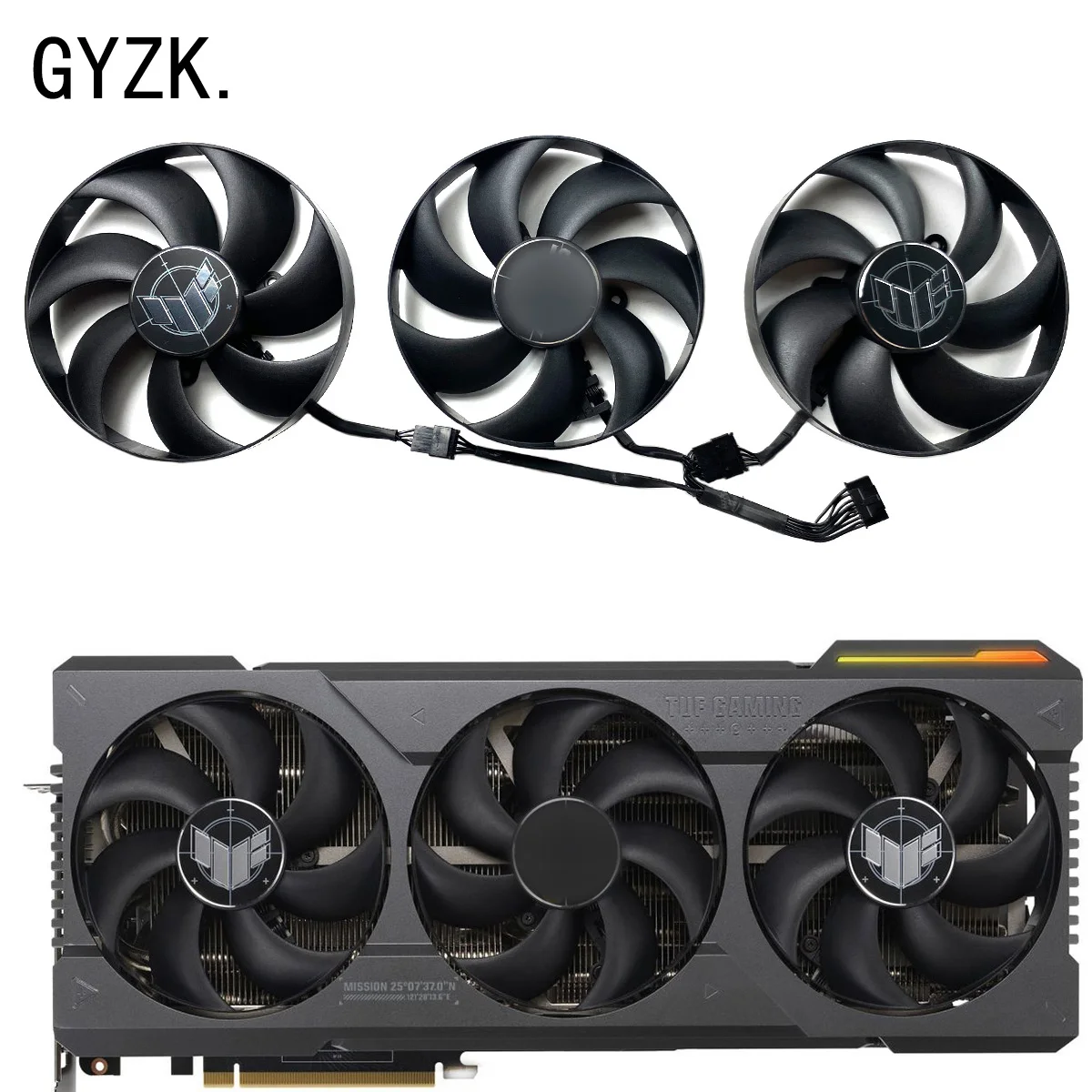 New For ASUS GeForce RTX4080 4090 RX7900XT TUF OC Graphics Card Replacement Fan CF1015U12D