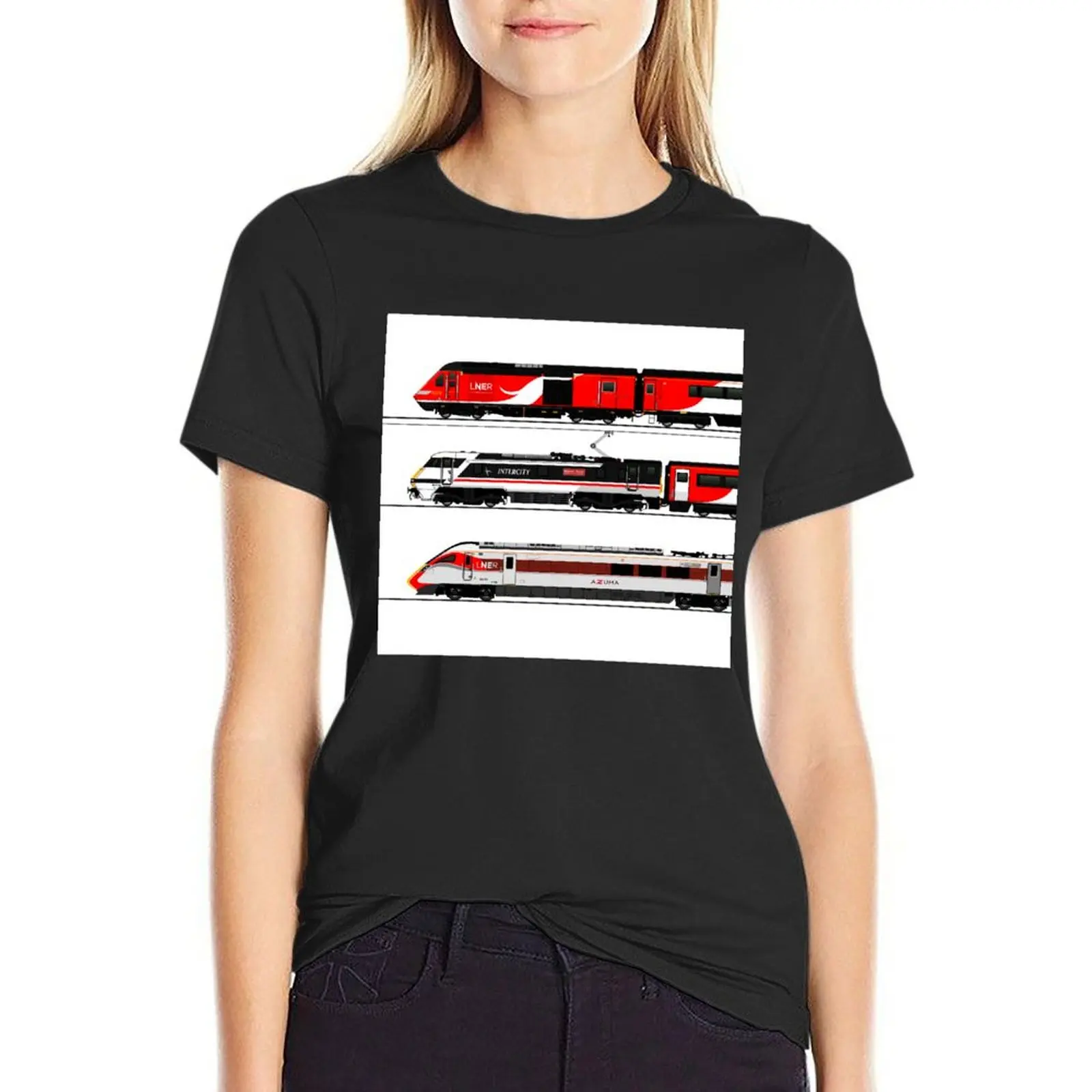 LNER LOCOMOTIVES T-Shirt anime clothes kawaii clothes cute clothes woman t shirt